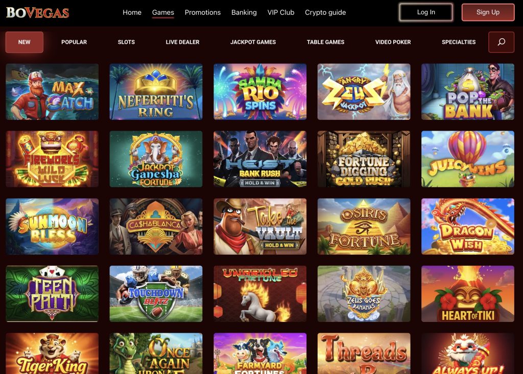 Bovegas Real Money Casino Online